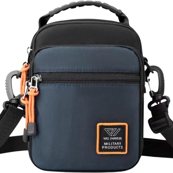 Small Water-Resistant Crossbody Bag Nylon Polyester Unisex Travel Wallet - Picture 1 of 6